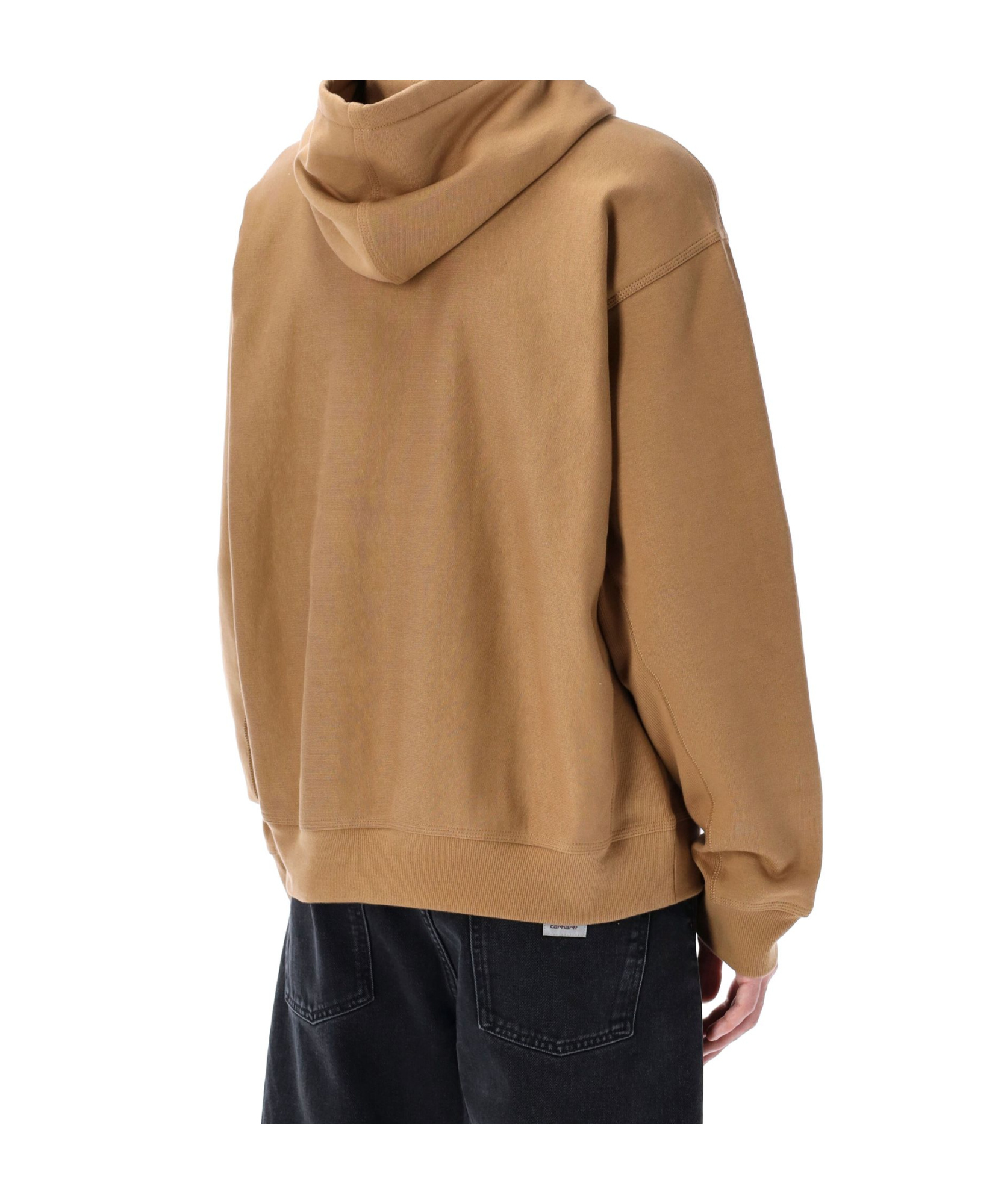 Carhartt Hooded Sweatshirt Kangaroo Pocket In Brown
