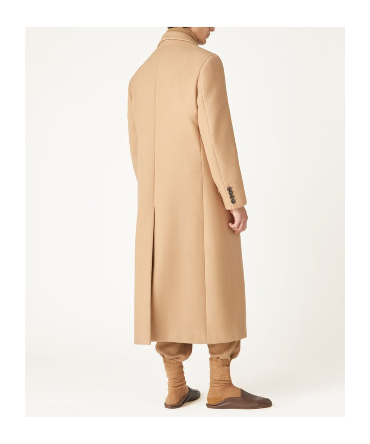 Loro Piana Long-sleeved Coat In Light Brown