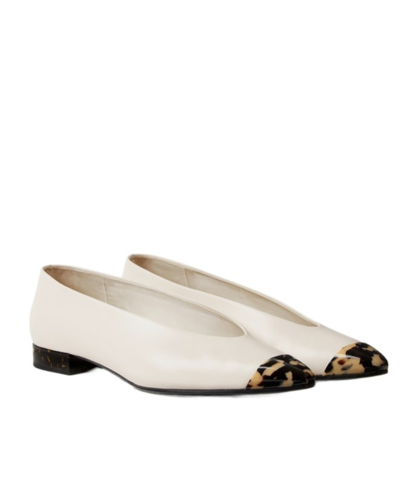 Loro Piana Rebecca Ballet Flats In Neutral