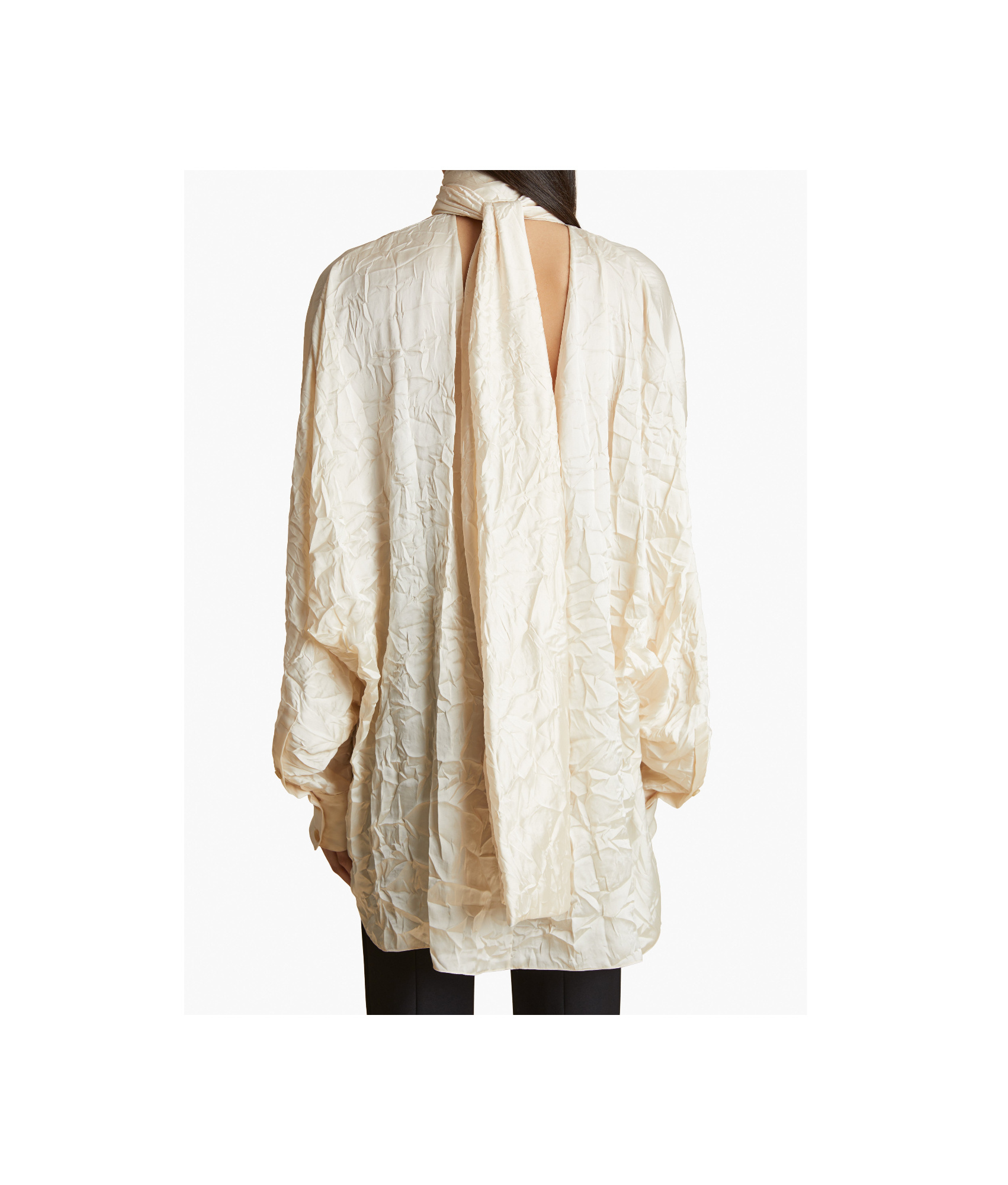 KHAITE KHAITE BEX V-NECK STRAIGHT HEM BLOUSE