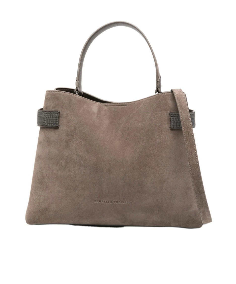 Shop Brunello Cucinelli Essence Tote Bag In Brown