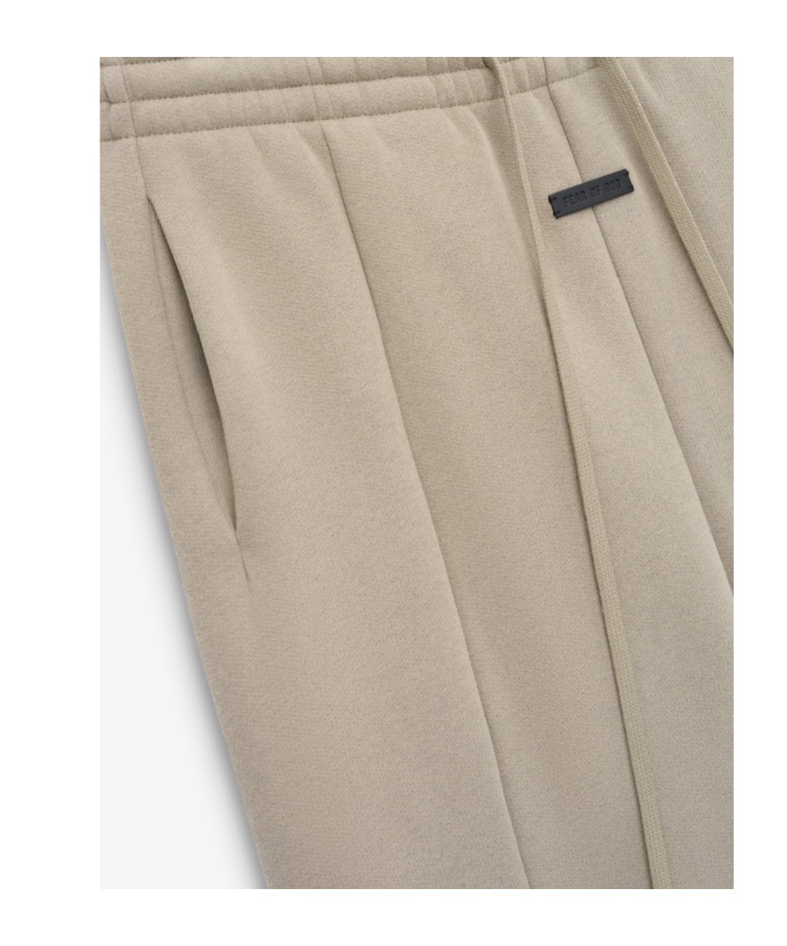 Fear Of God Cotton Cashmere Fleece Sweatpants In Nude