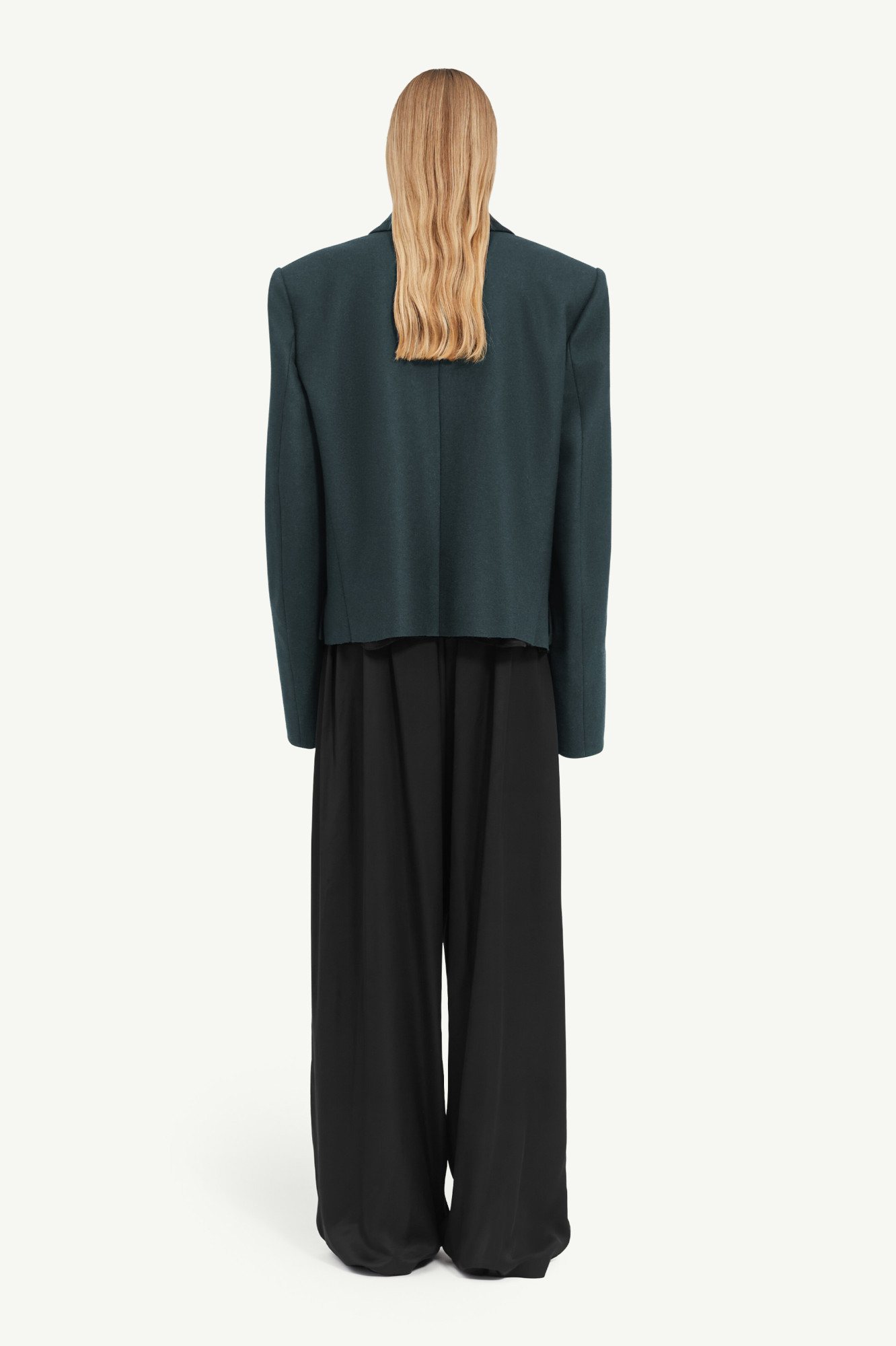 Mm6 Maison Margiela Double-breasted Over-sized Blazer In Green