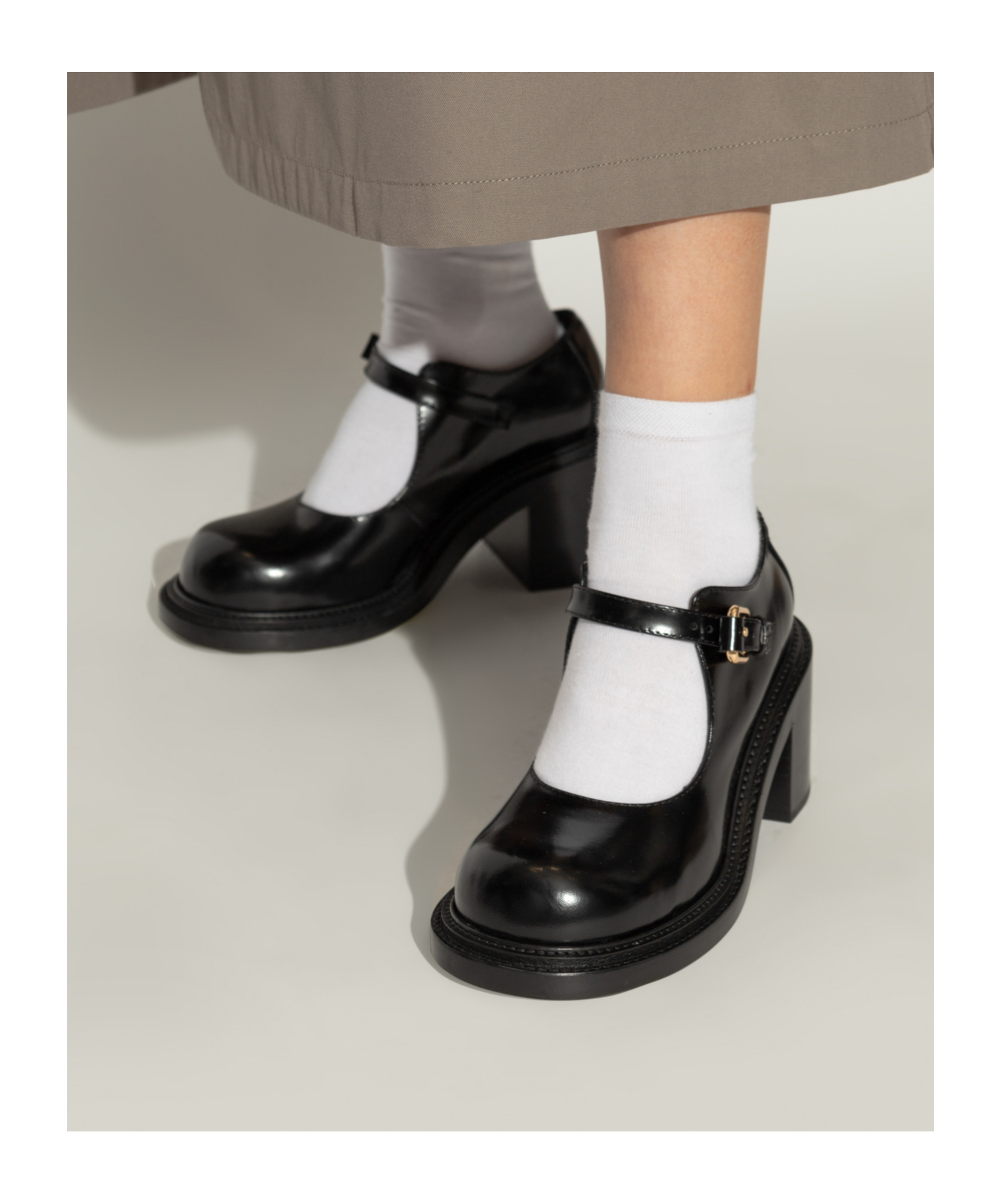 Moschino Buckled Pumps In Black