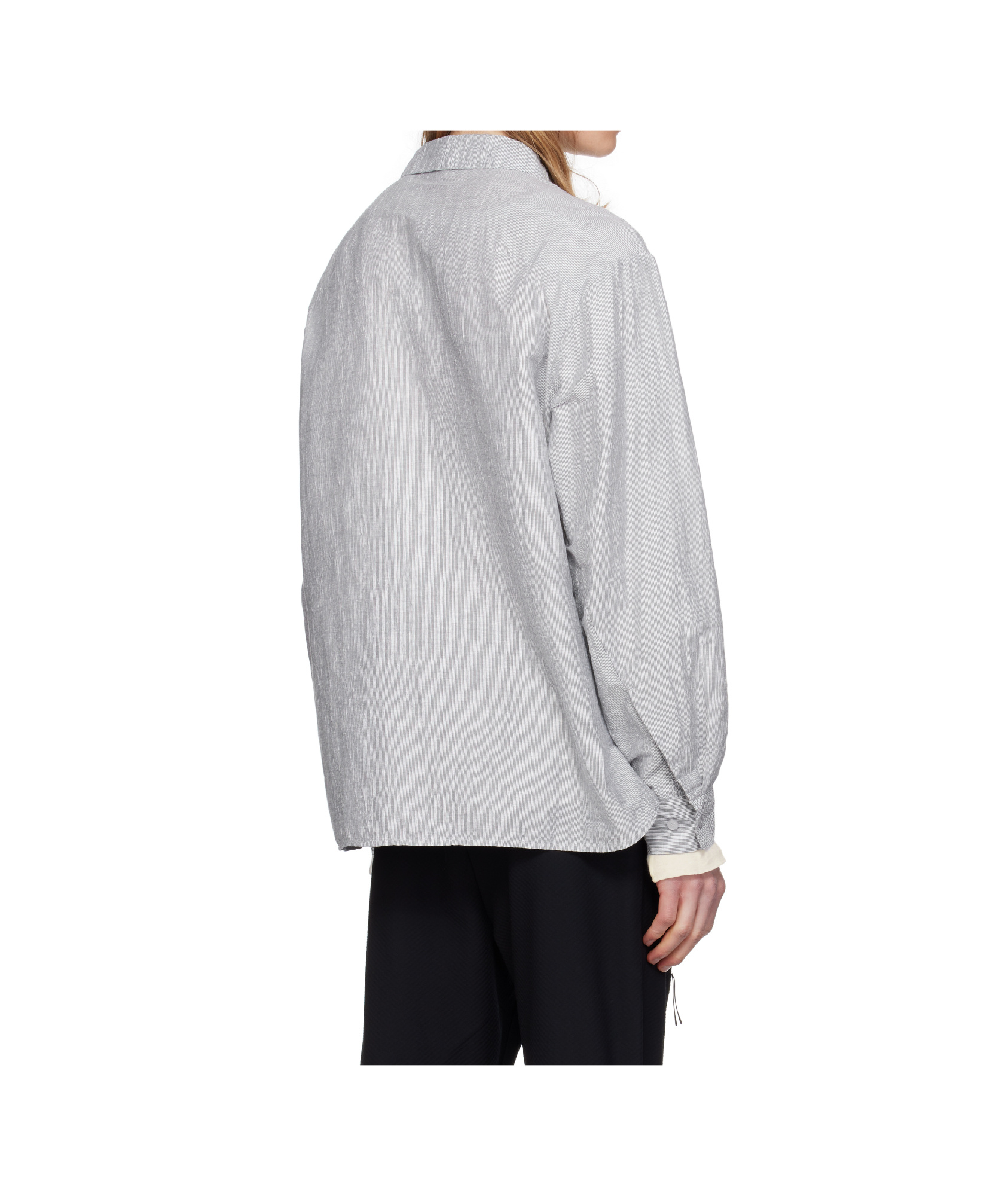 Post Archive Faction (paf) Lapel Shirt In Gray