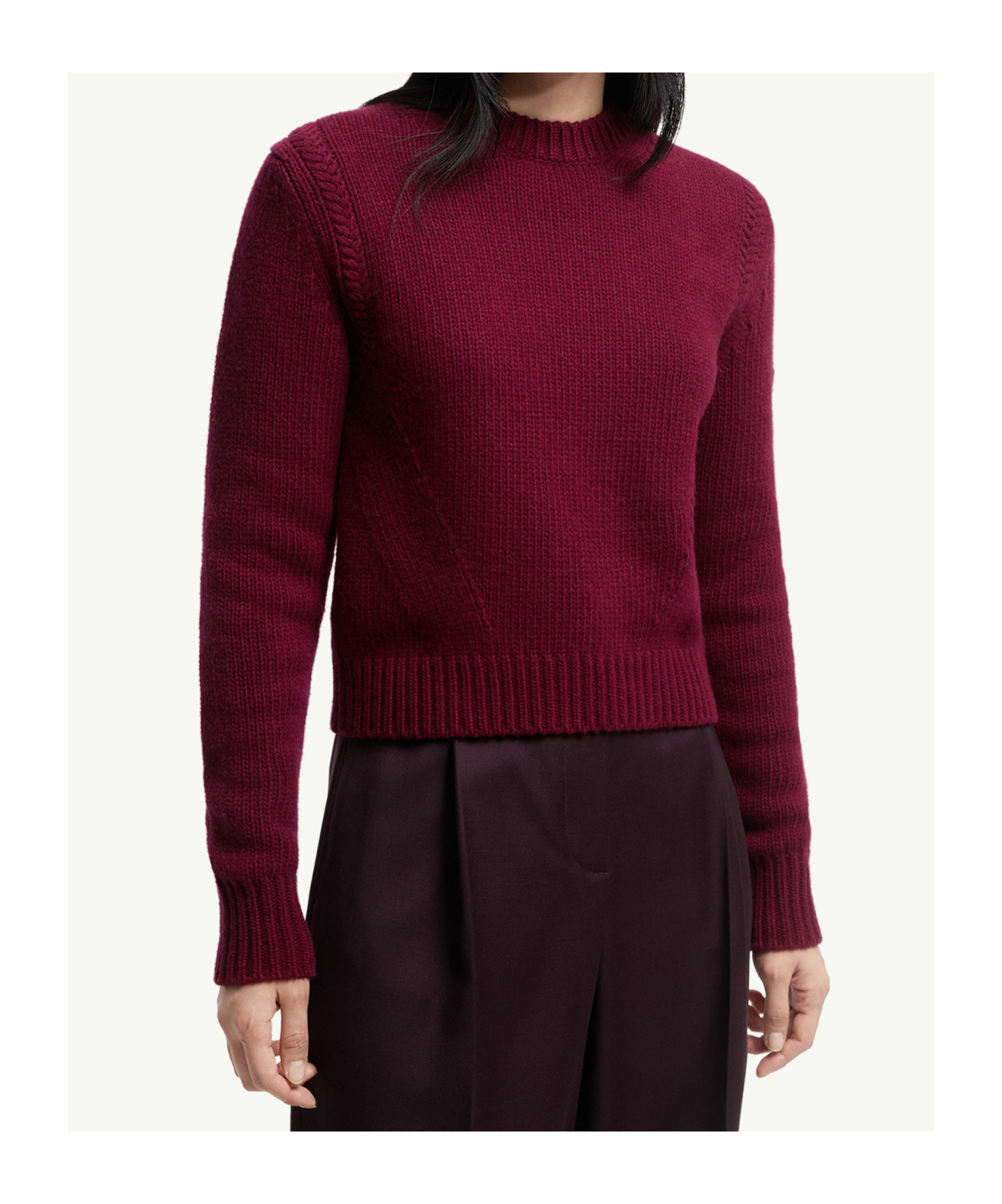 Moncler Wool  Cashmere Sweater In Red