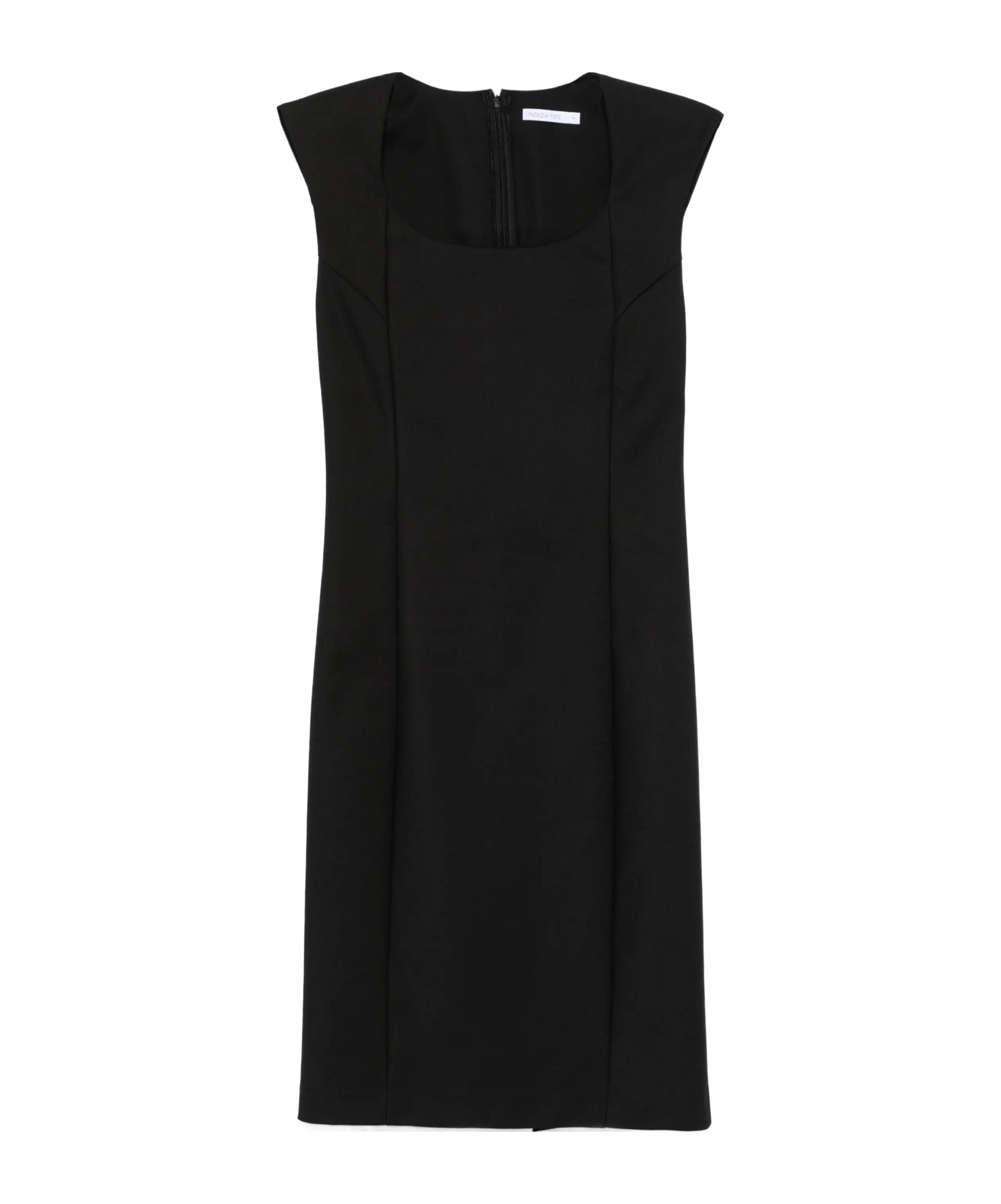 Patrizia Pepe Panelled Mini Dress In Black
