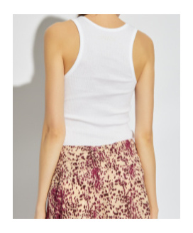 Isabel Marant Logo-embroidered Scoop Neck Sleeveless Vest In White