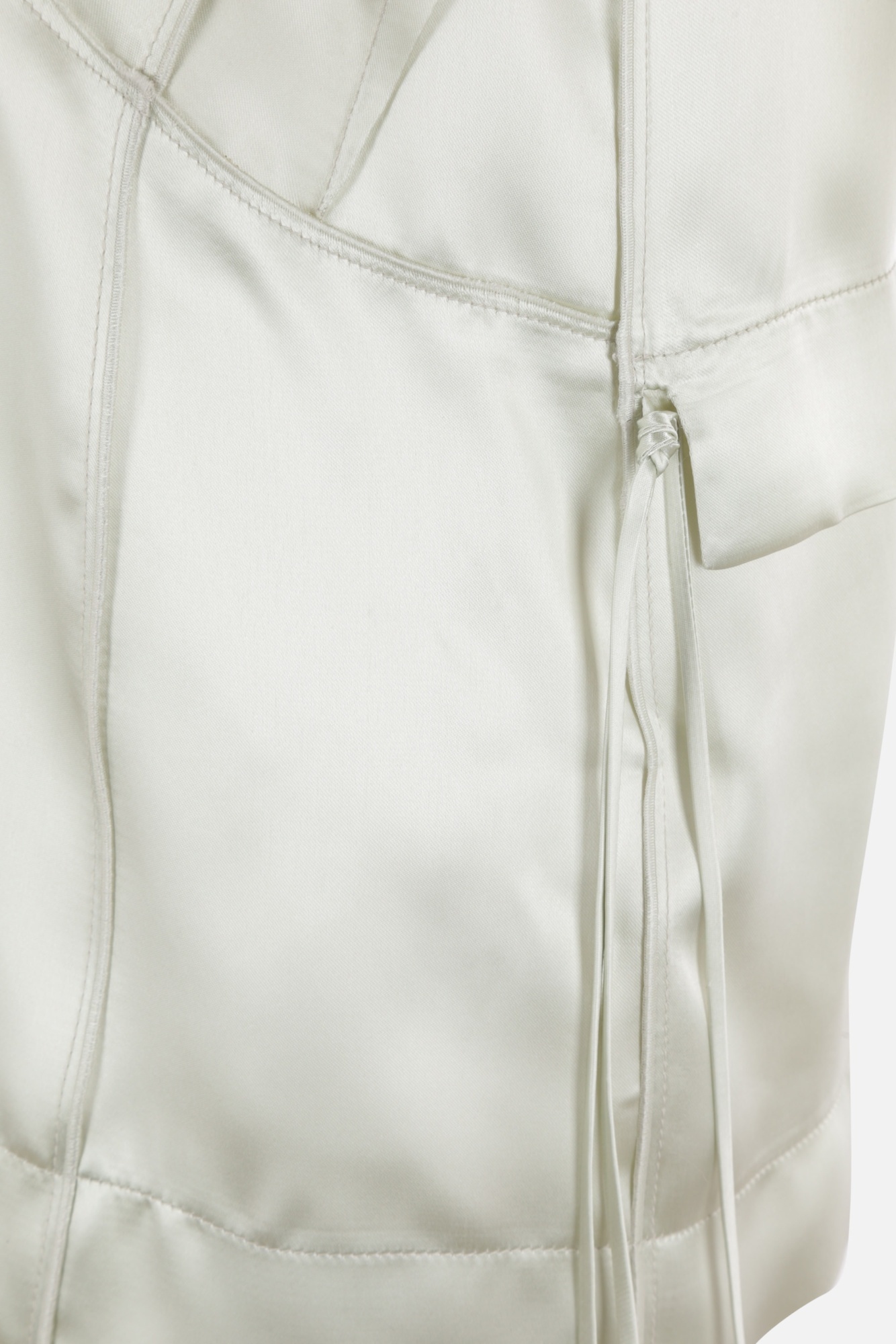 Bottega Veneta Satin Blouse In White