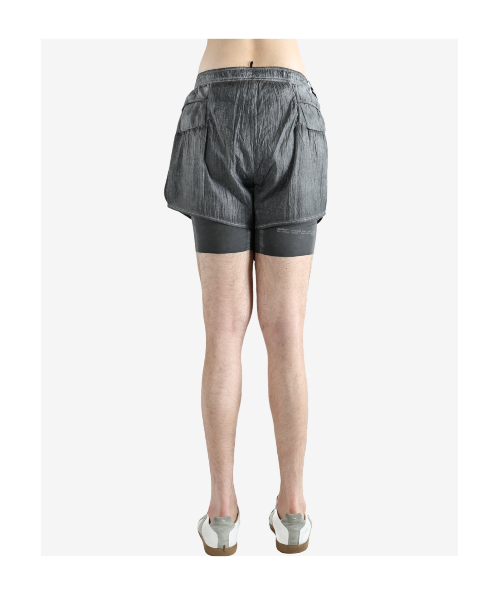 Satisfy Elastic Waist Shorts In Black