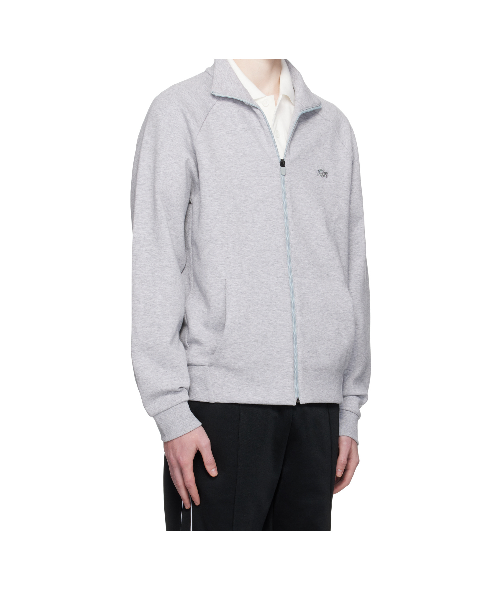 Lacoste Long-sleeved Sweatshirt In Gray