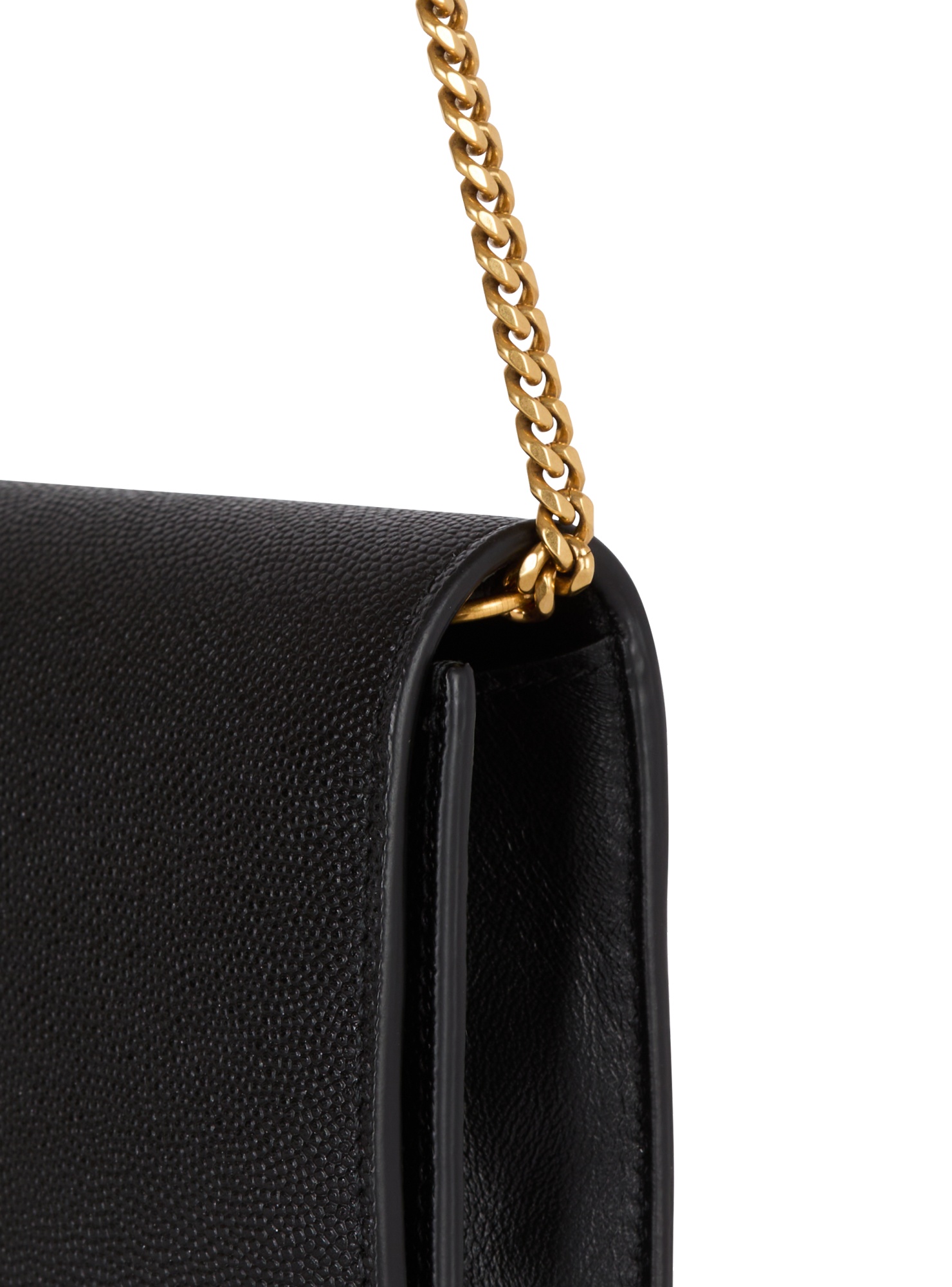 Balmain Button Detailed Wallet On Chain In Black