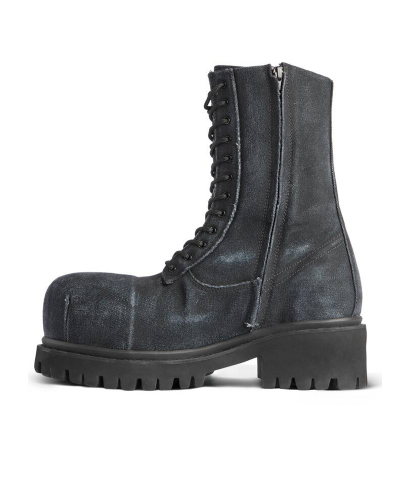 BALENCIAGA MEN'S STOMPER BOOTIE IN BLACK