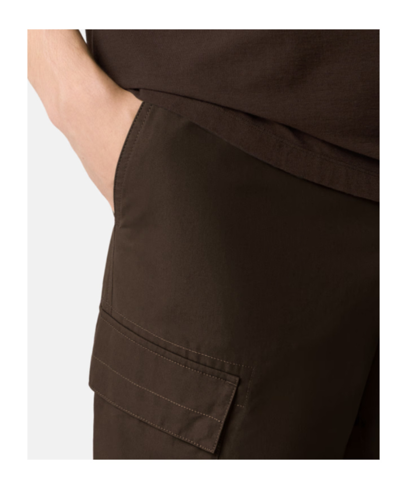 Stone Island Regular-fit Cargo Trousers With Natural Weather Protection In Brown