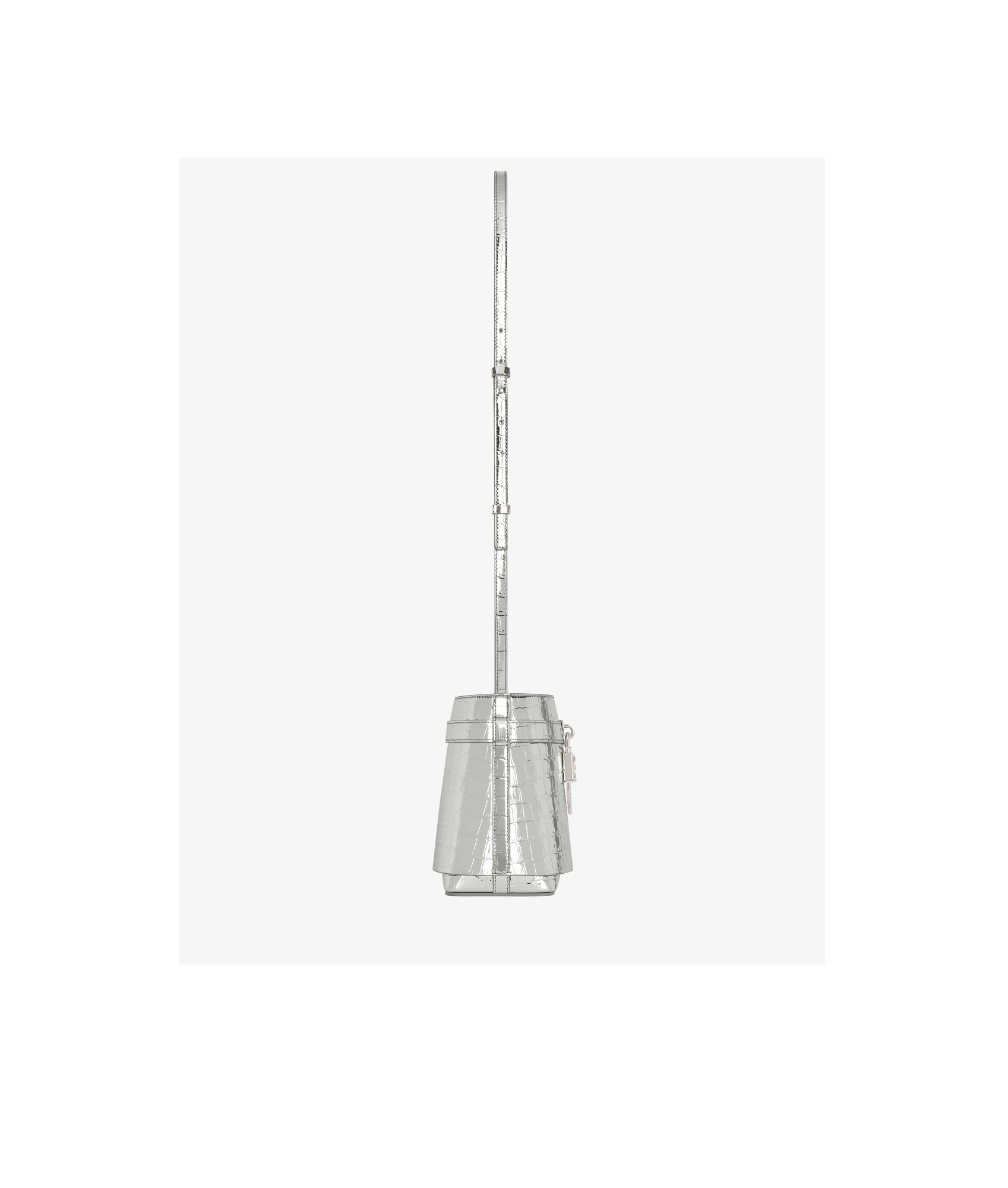 Givenchy Shark Lock Bucket Bag In Gray