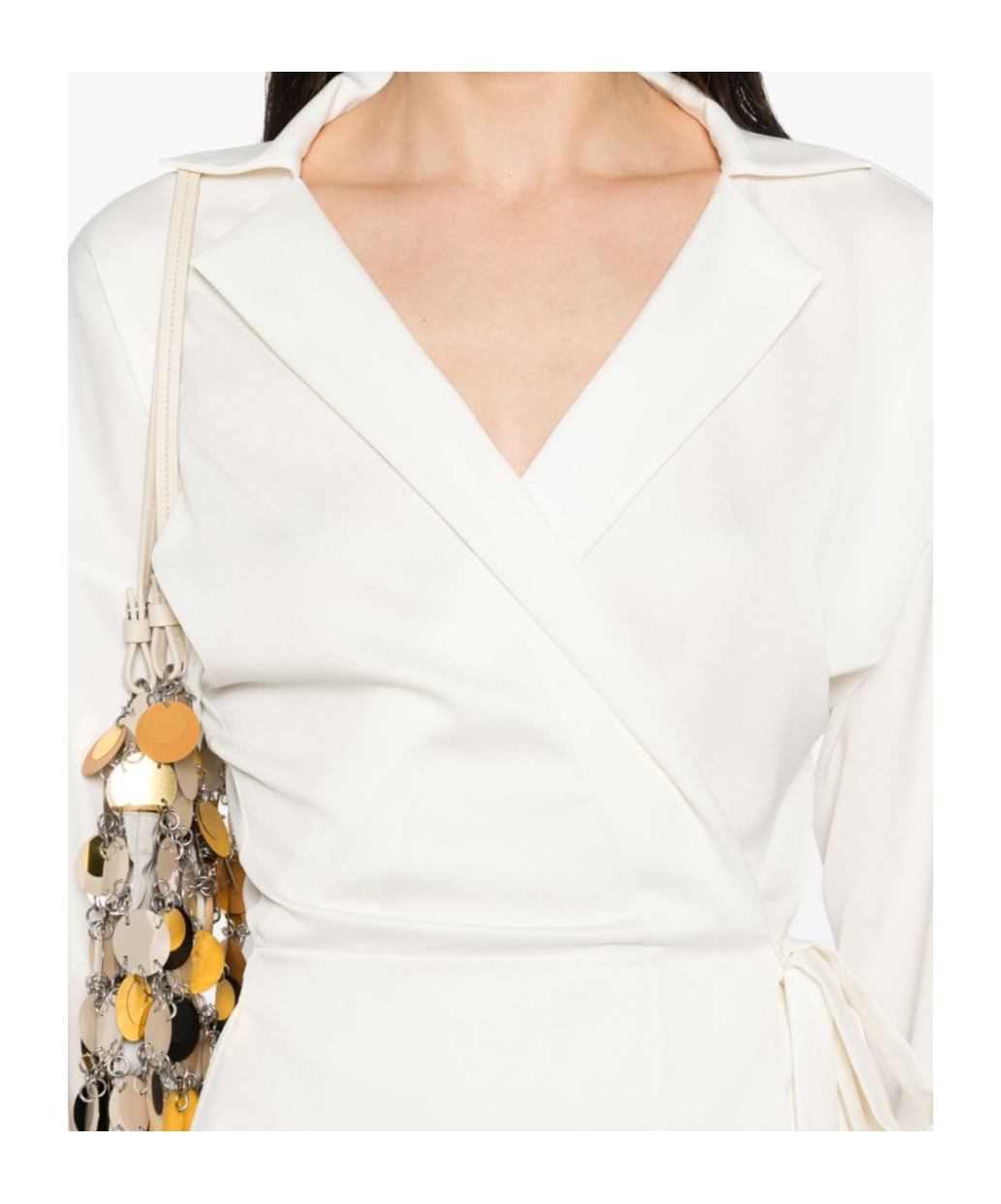 Shop Philosophy Di Lorenzo Serafini Wrap Blouse In White