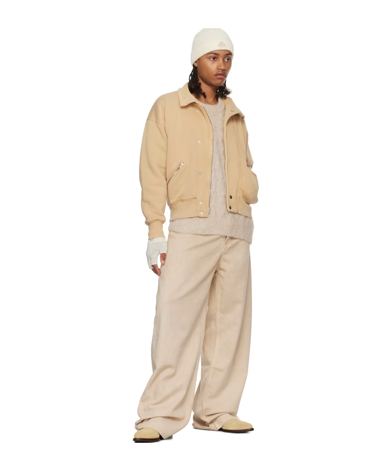 Isabel Marant Watson Shoulder Drop Casual Jacket In Nude