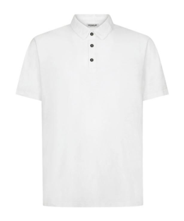Dondup Short-sleeved Polo Shirt In White