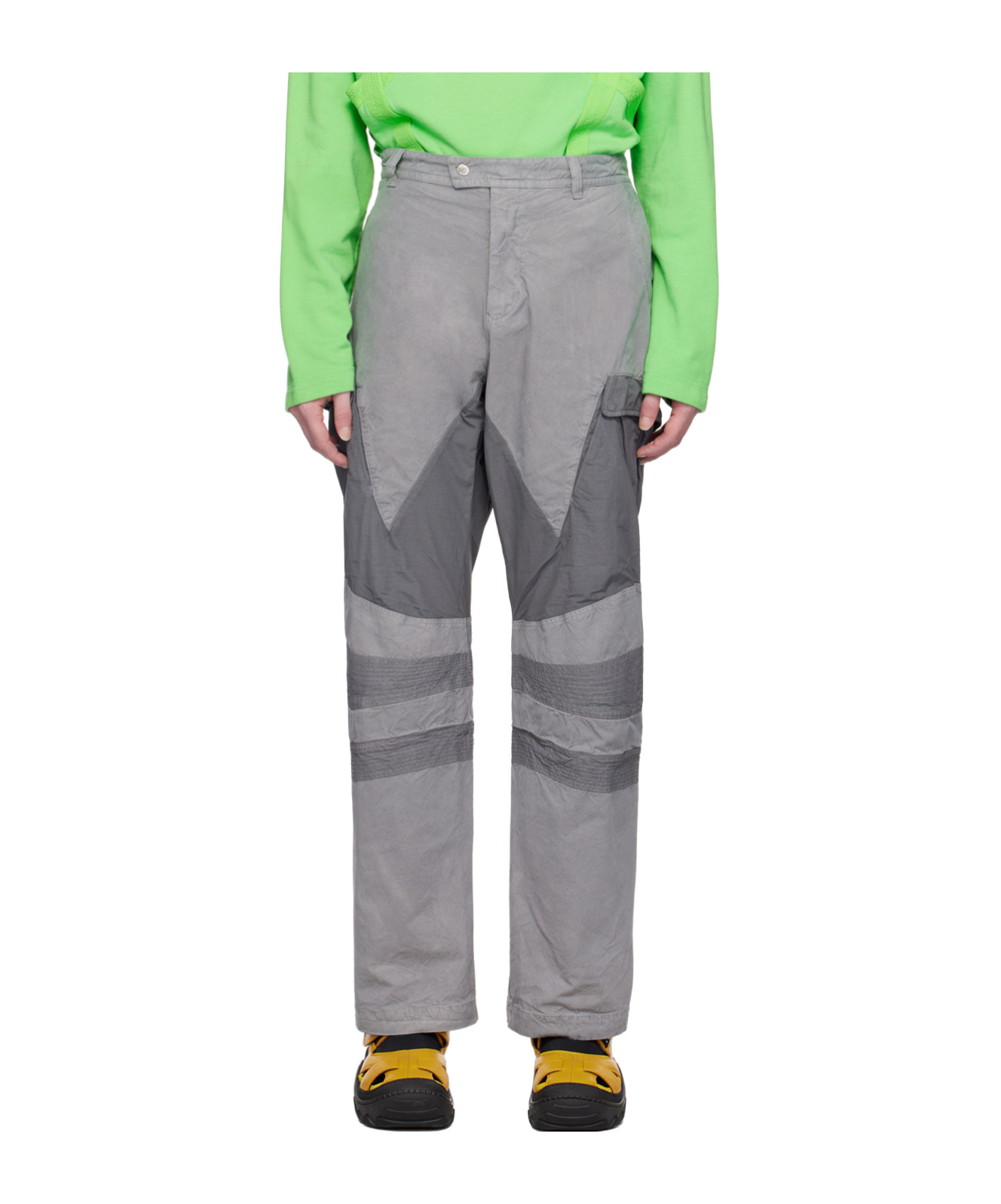 Kiko Kostadinov Gray C.p. Company Edition Cargo Pants In Gray