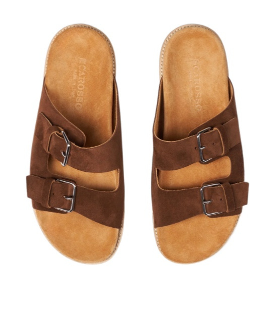 Scarosso Enea Buckled Slip-on Sandals In Multi