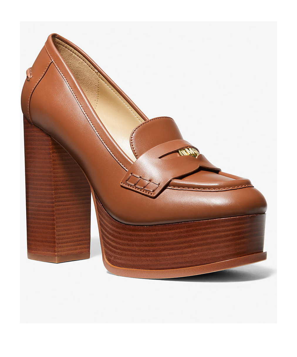 Michael Kors Logo High Heels In Brown