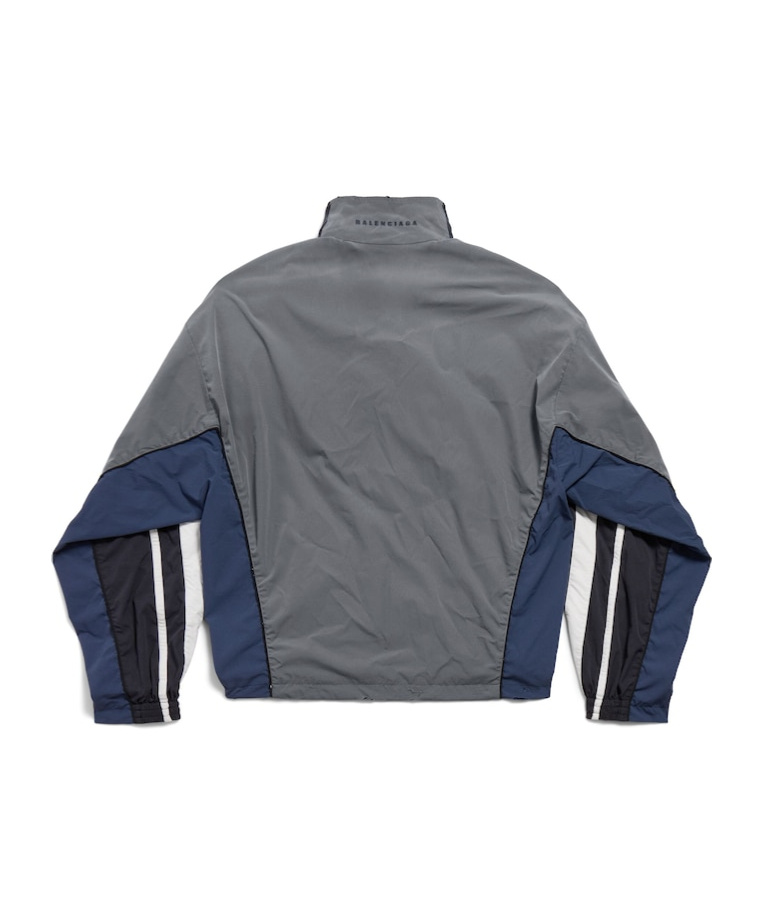 Balenciaga Men's 50/50 Tracksuit Jacket In Black Faded In Black