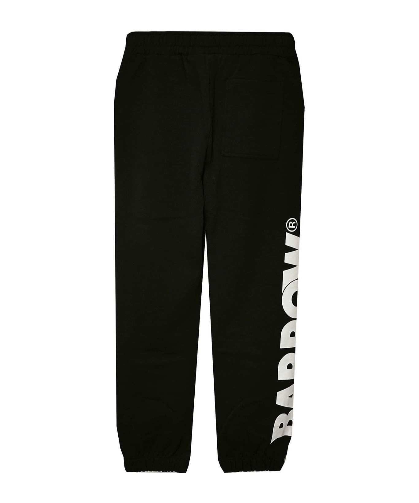 Barrow Smiley Face Sweatpants In Black
