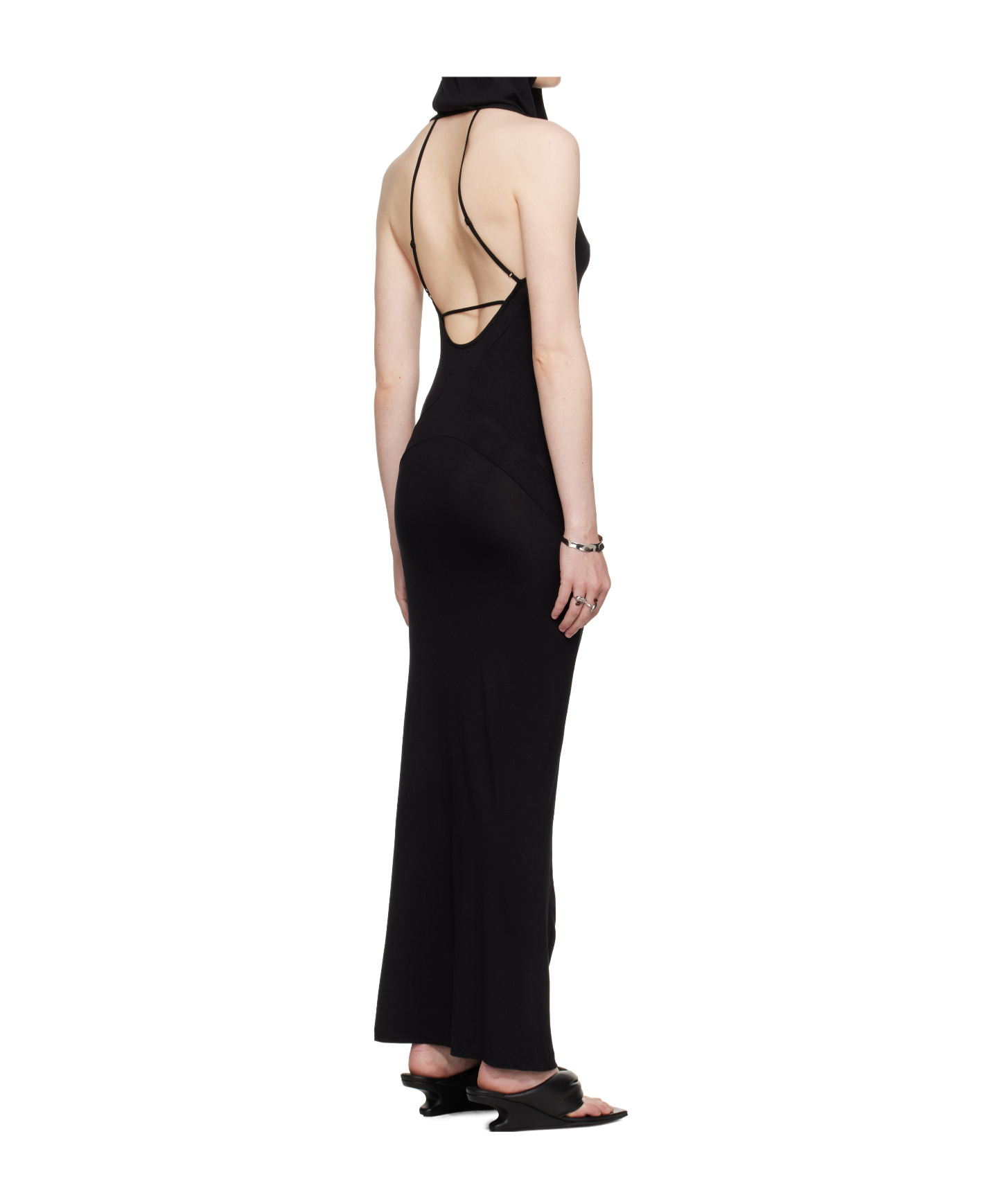 Post Archive Faction (paf) Black 6.0 Right Midi Dress In Black