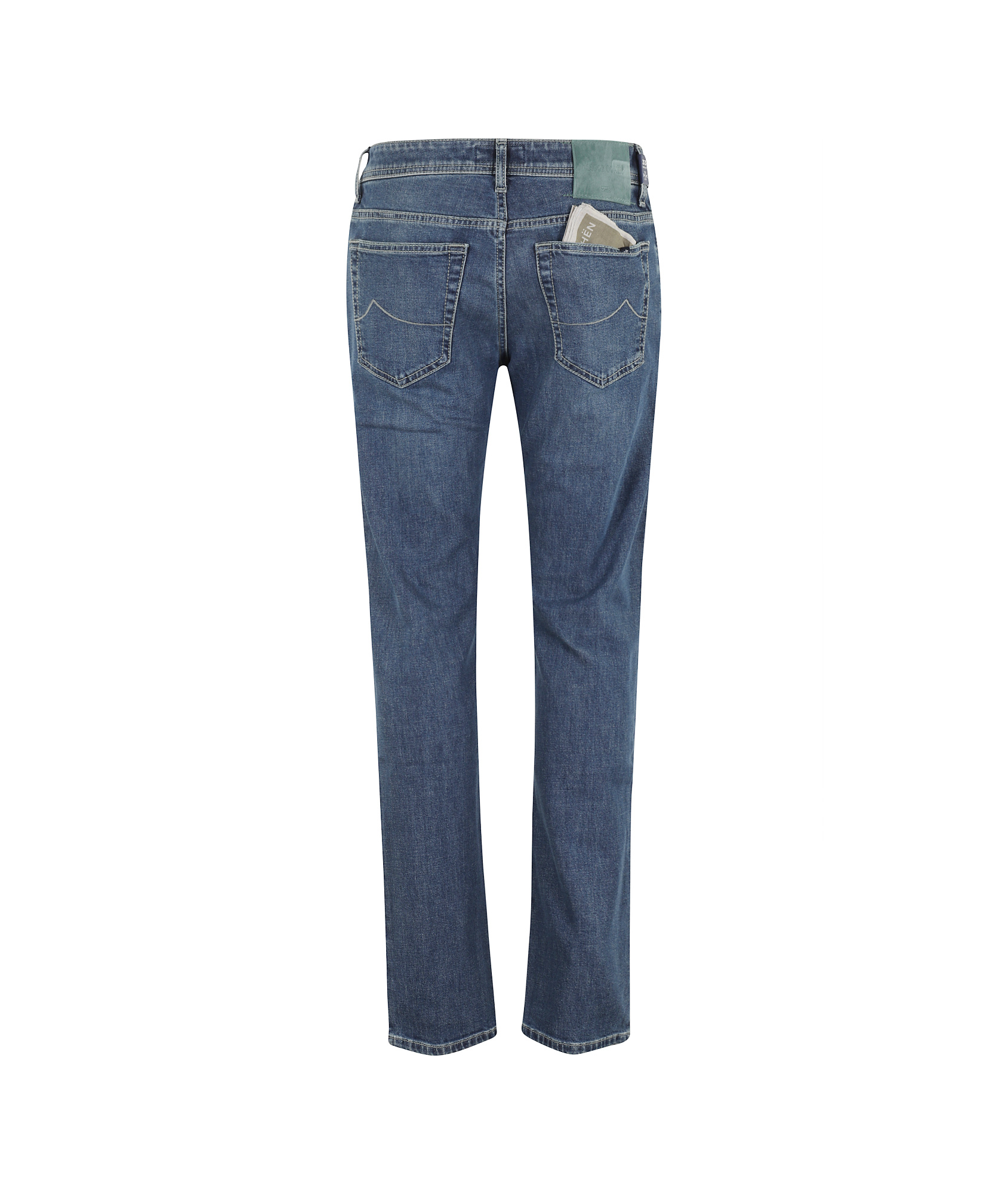 Jacob Cohen Five-pocket Denim Trousers Featuring Belt Loops In Blue