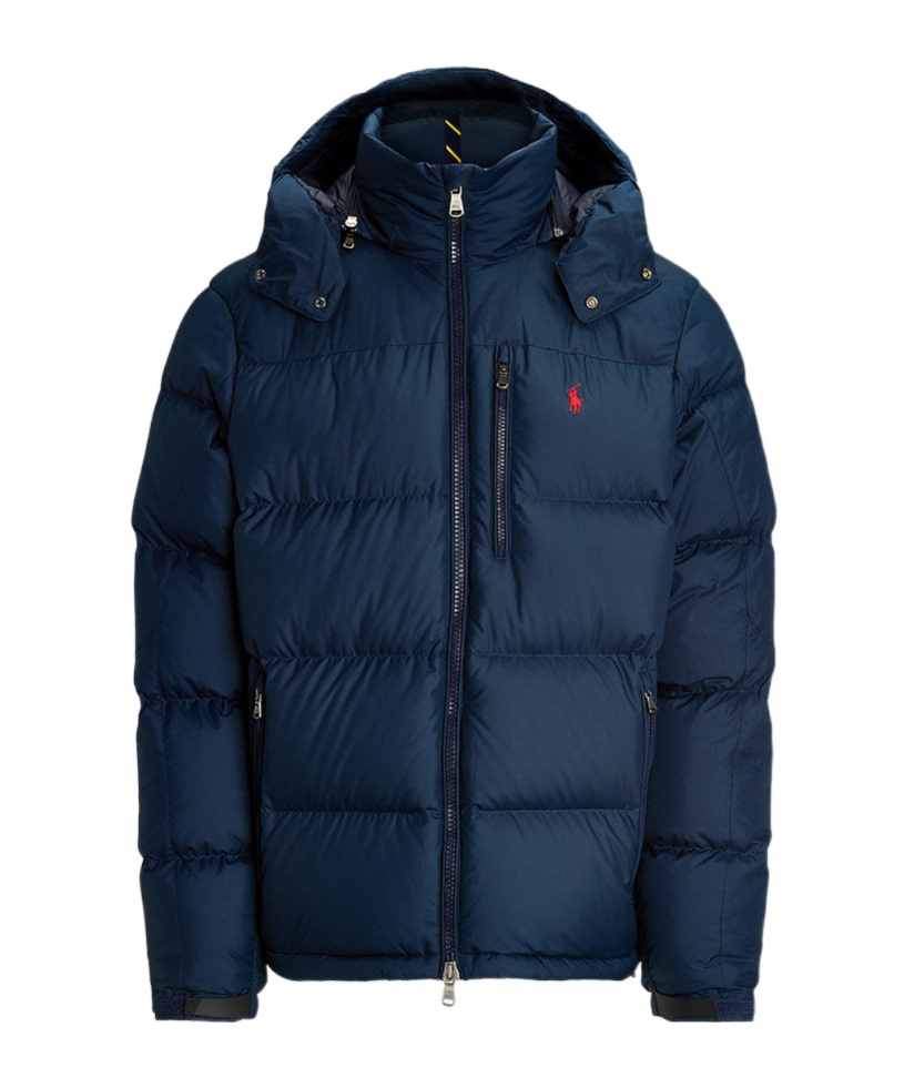 Polo Ralph Lauren Gorham Water-repellent Ripstop Fabric Down Jacket Clothing In Blue