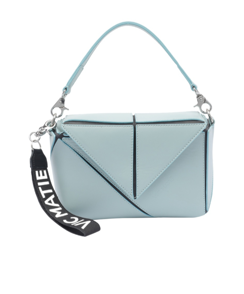 Vic Matie Top Handle Shoulder Bag In Gray