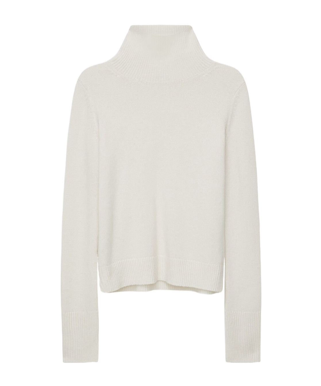 Joseph Roll-neck Cashmere Jumper In White