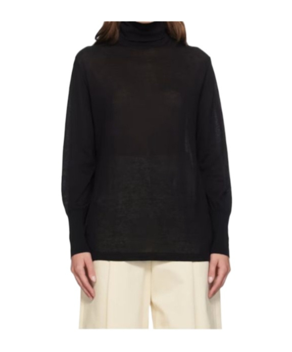 Studio Nicholson Turtleneck Sweater In Black
