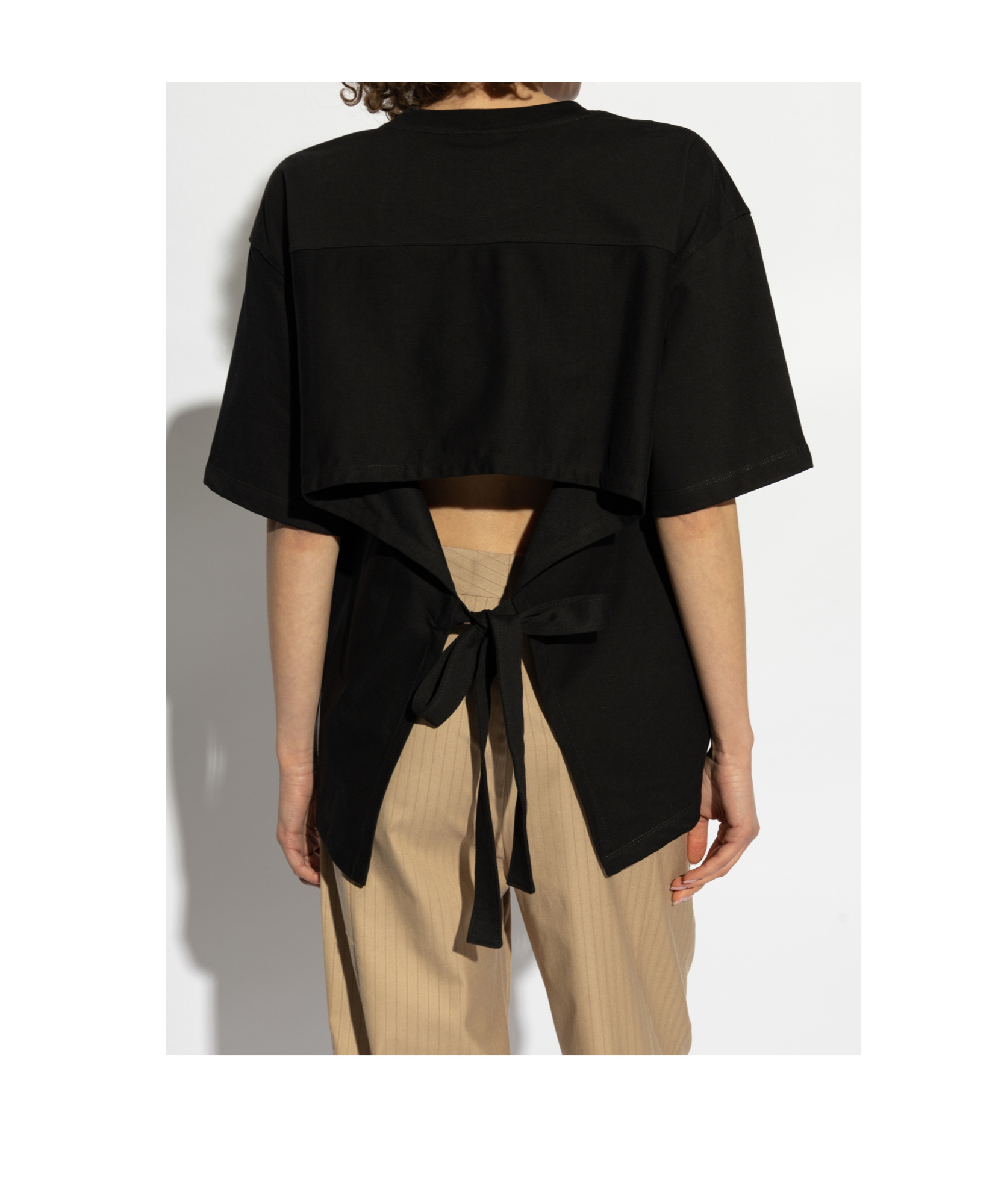 Ganni T-shirt With Logo In Black