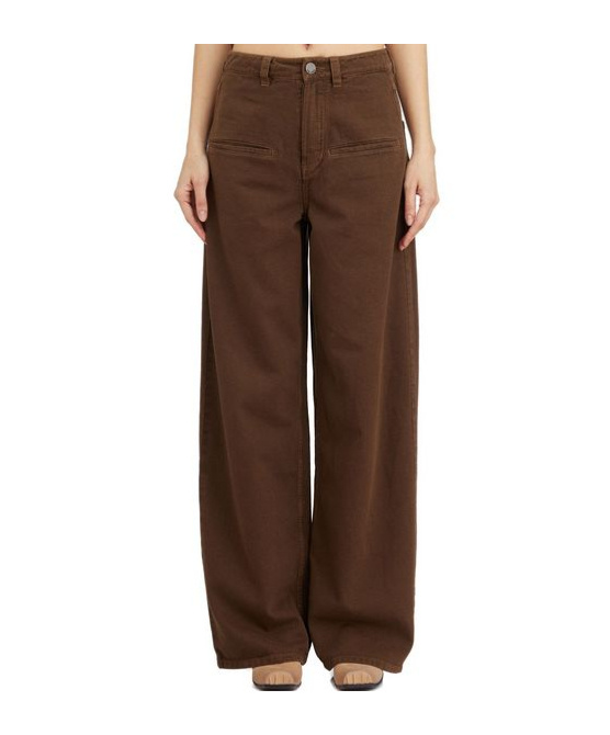 Uma Wang High-waisted Wide-leg Pants In Brown