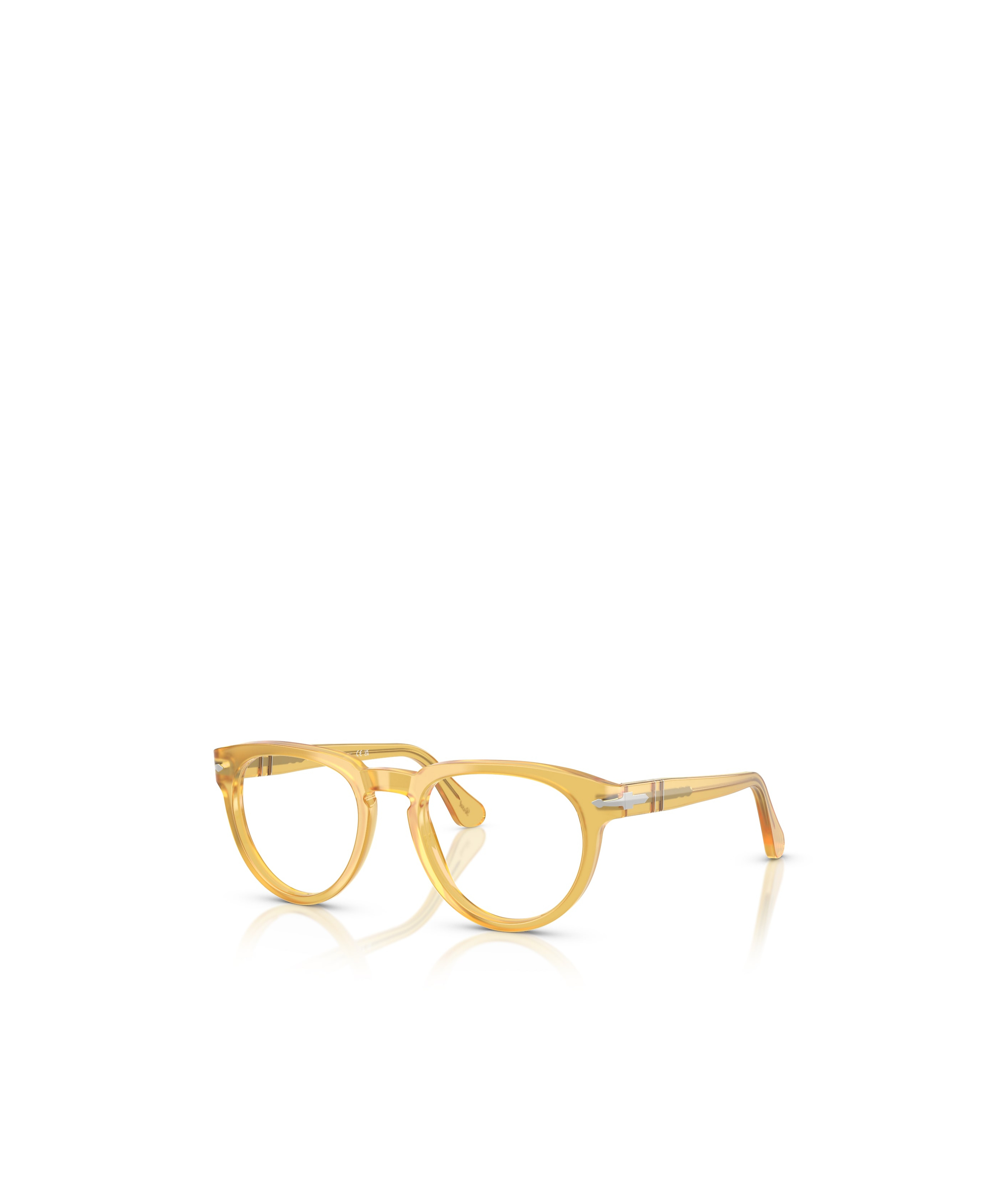 Persol Geometric Eyeglass Frames In Yellow