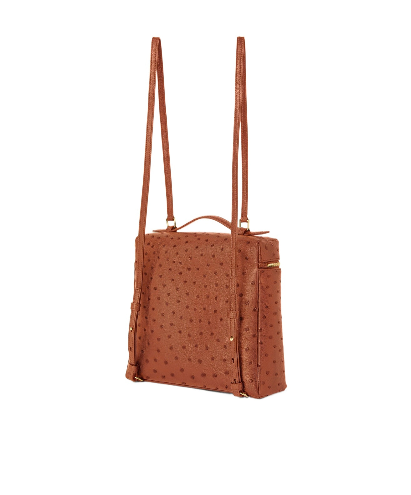Loro Piana Signature Extra Pocket Backpack In Cognac/sun Gold