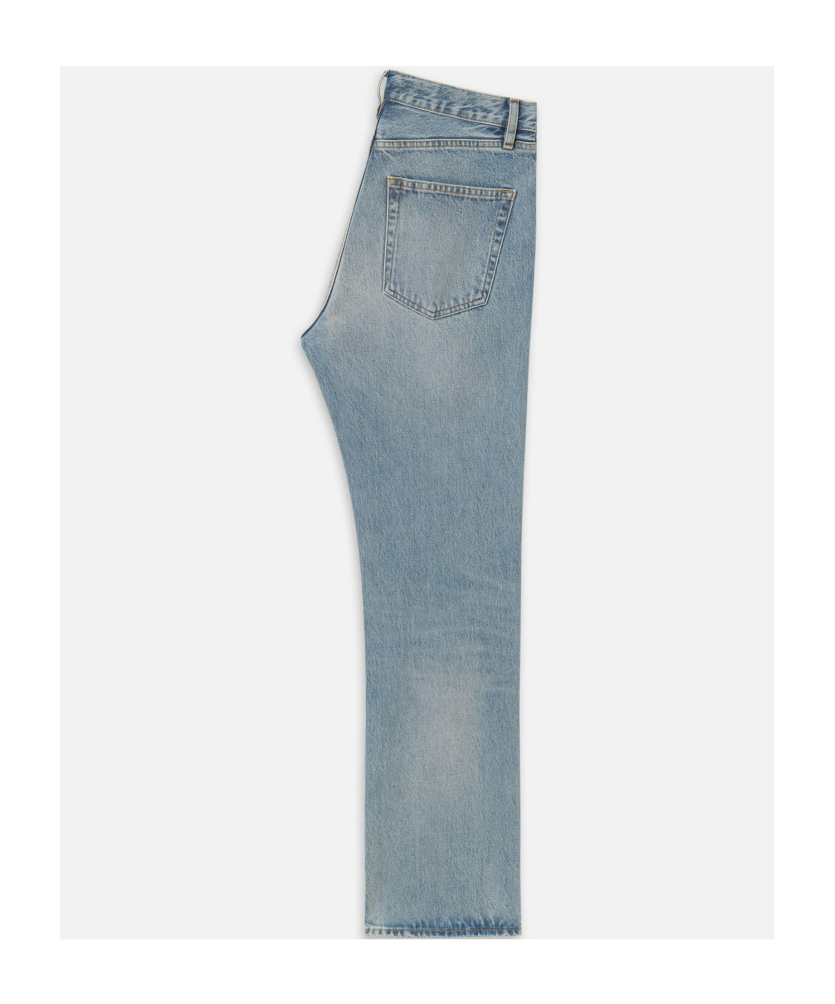 Frame High Waist Straight Jeans In Blue