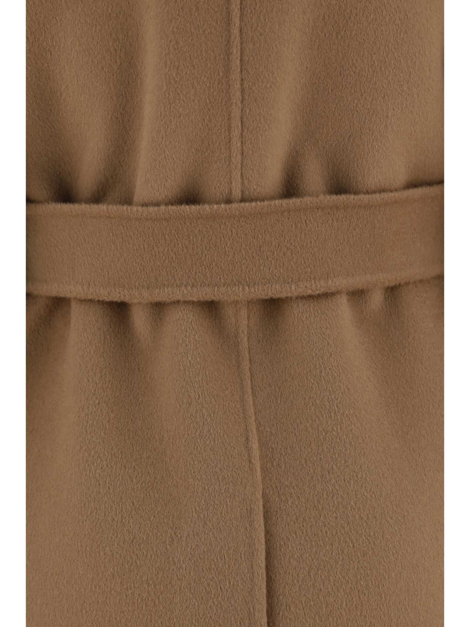 Max Mara Long-sleeved Coat In Brown