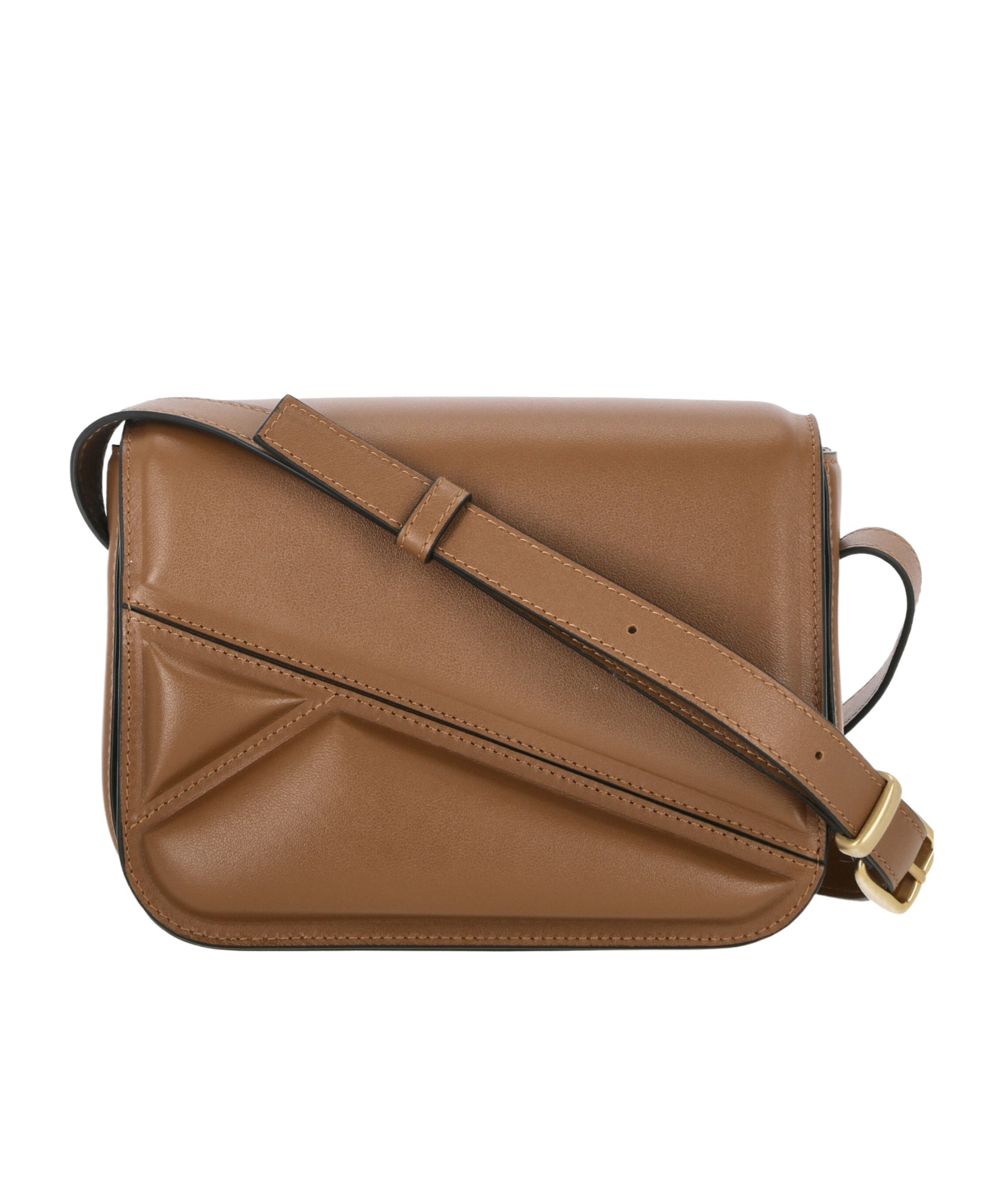 Wandler Oscar Trunk Panelled Crossbody Bag In Brown