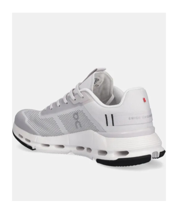 On Running Sleek Fabric Sneakers With Rubber Sole In Grey
