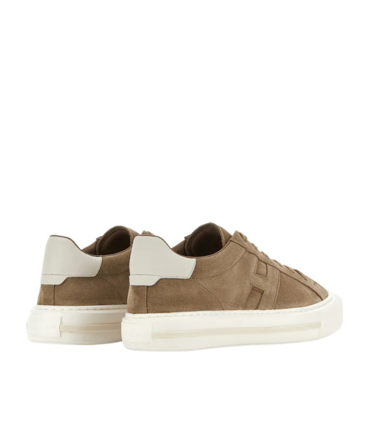 Hogan H691 Sneakers Suede Finish Rubber Sole In Brown