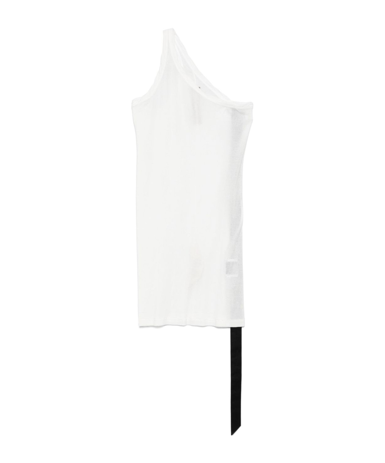 Rick Owens Drkshdw One-shoulder Tank Top In White