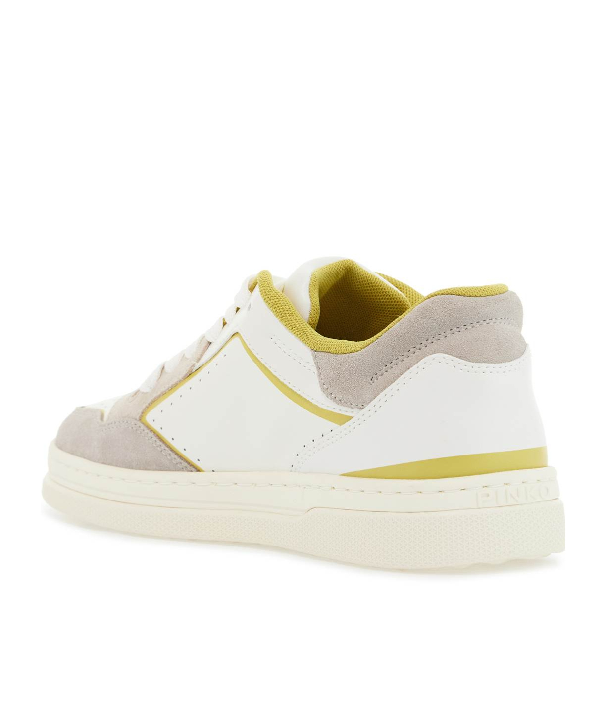 Shop Pinko Love Birds-motif Sneakers In White