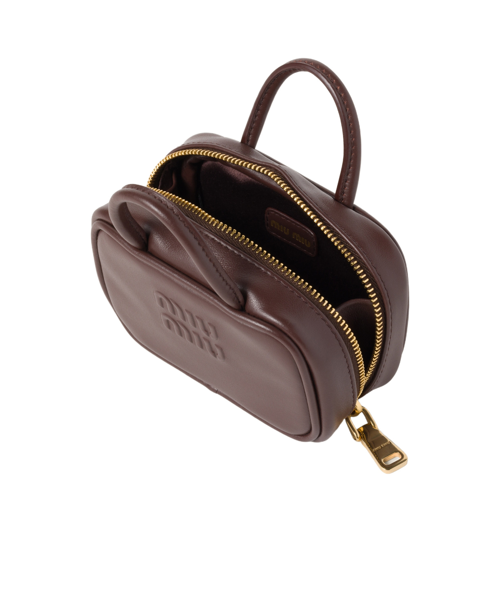 Miu Miu Miniature Bag Pendant In Black