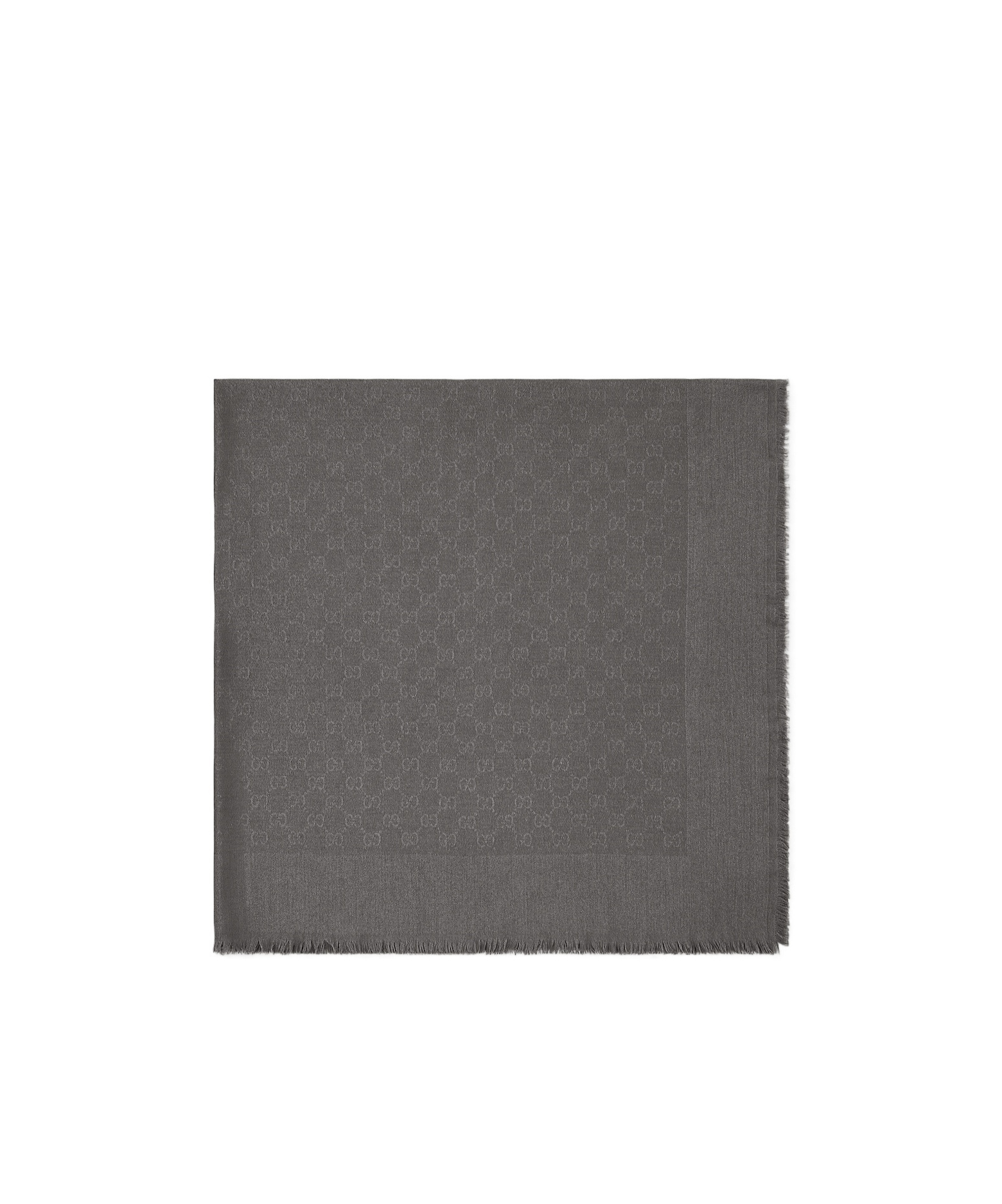 Gucci Gg Wool And Silk Jacquard Shawl