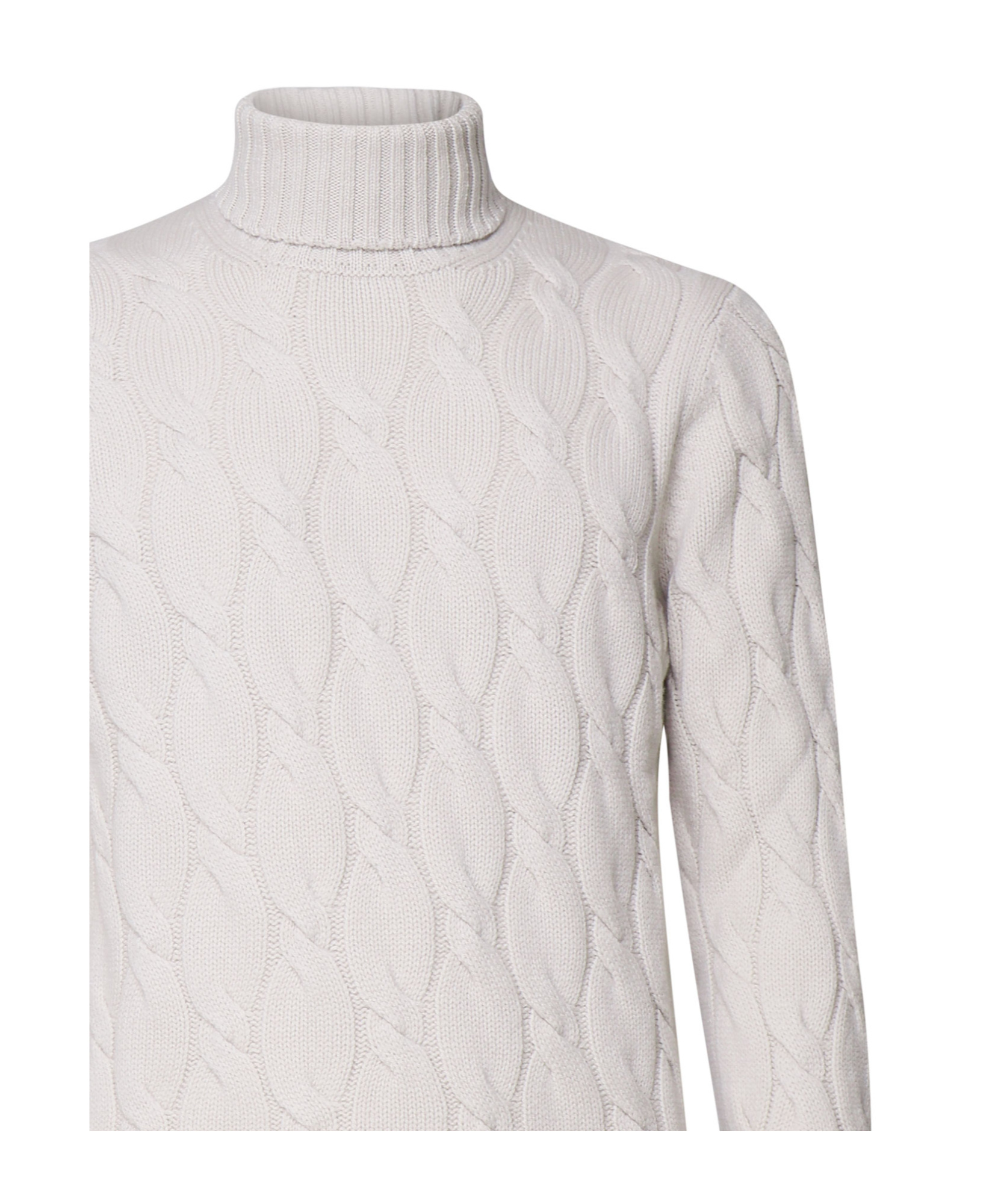 Giuliano Galiano Long-sleeved Turtleneck Sweater In White