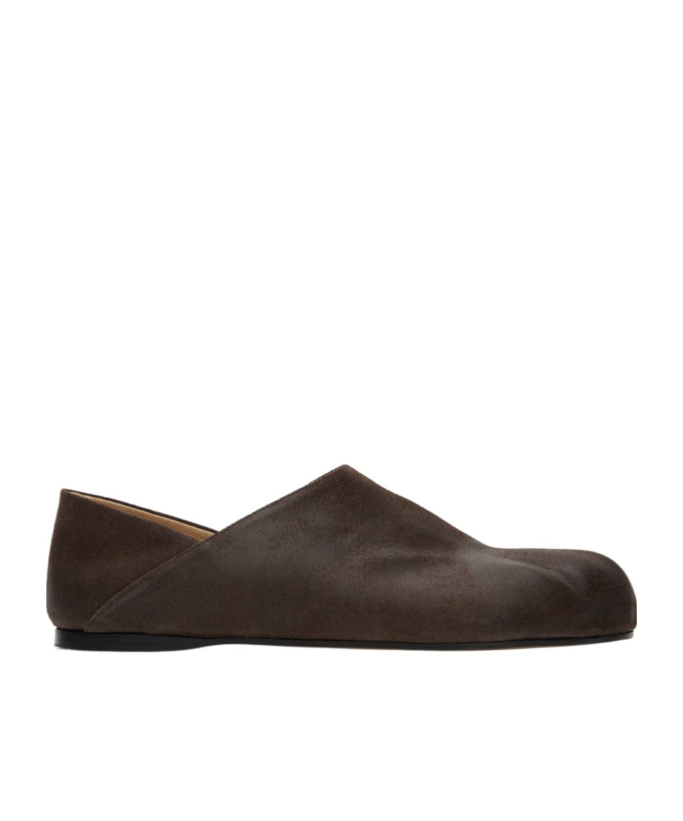 Jw Anderson Paw Leather Loafers In Black