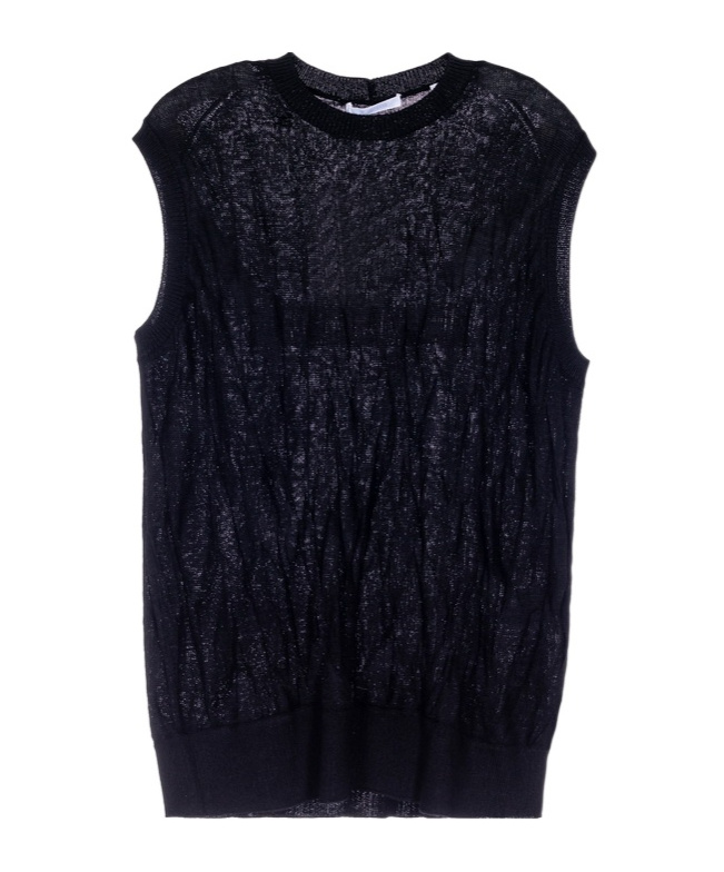 Helmut Lang Round-neck Vest In Black