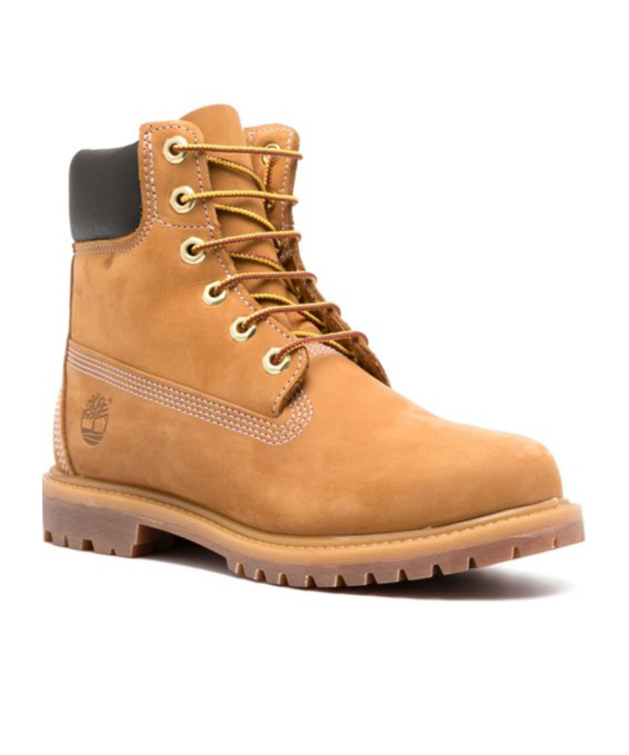 Timberland Womens Wheat Nubuck Premium 6-inch Leather Ankle Boots Eur 37 / 4 Uk In Brown
